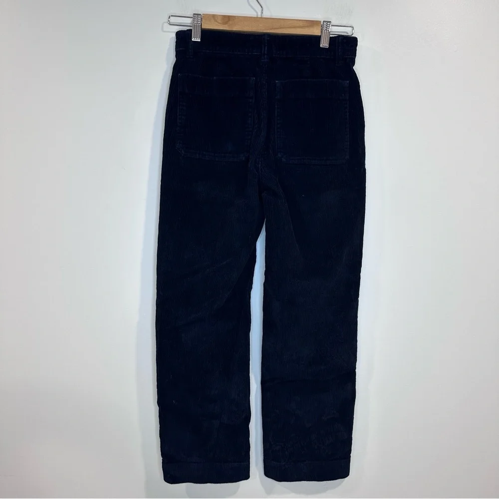 Everlane Women’s Corduroy Straight Leg Navy Blue Four Pockets Pants Size 00 - Picture 2 of 9